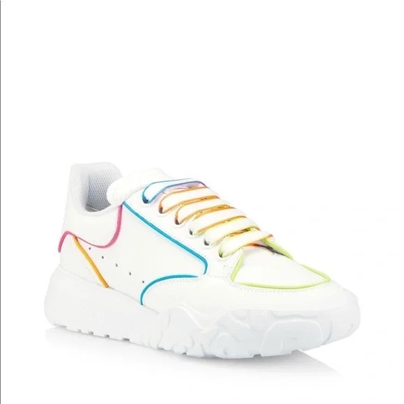 Alexander McQueen Shoes - Alexander McQueen Court Trainer 'White Multi'